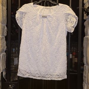 Lace White Top